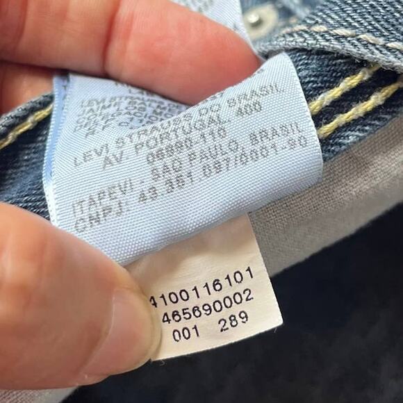 Levi's 569 Y2K Loose Straight Mens Jeans 38x32 Skater Baggy Grunge Snap Pockets - Picture 12 of 13